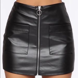Fashion Nova leather skirt/shorts